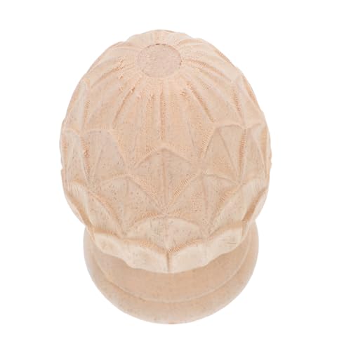 VILLFUL Holz Geschnitzter Treppenpfostenaufsatz Dekorative Unbearbeitete Holzsäulen Kappe mit Luxuriösem Ananas Design Europäischer Stil Holzpfosten Endkappe für Zaun und Säulen VILLFUL Holz Geschnitzter Treppenpfostenaufsatz Dekorative Unbearbeitete Holzsäulen Kappe mit Luxuriösem Ananas Design Europäischer Stil Holzpfosten Endkappe für Zaun und Säulen von VILLFUL
