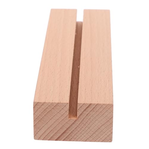 VILLFUL Holz Kartenhalter für Tisch Stabiler Holzständer für Fotos Kalender und Menükarten Elegante Holzbasis mit Schlitzbreite für Hochzeiten Partys und Veranstaltungen VILLFUL Holz Kartenhalter für Tisch Stabiler Holzständer für Fotos Kalender und Menükarten Elegante Holzbasis mit Schlitzbreite für Hochzeiten Partys und Veranstaltungen von VILLFUL
