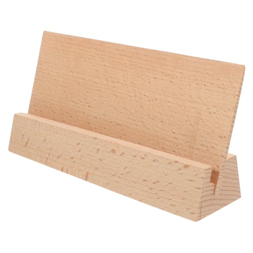 VILLFUL Holz Kartenhalter mit Praktischem Design für Fotos Memos und Kalender Multifunktionaler Tischständer aus Holz für Büro und Zuhause VILLFUL Holz Kartenhalter mit Praktischem Design für Fotos Memos und Kalender Multifunktionaler Tischständer aus Holz für Büro und Zuhause von VILLFUL