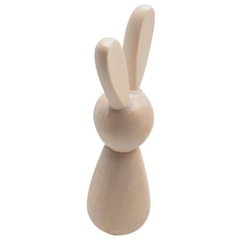 VILLFUL Holzhase DIY Malerei Peg Puppen DIY Kunst Handwerk Liefert Unvollendete Holzpuppen DIY Holz Peg Puppen Peg Puppen Unvollendete DIY Graffiti Puppen Unvollendete Handwerk Leere Peg von VILLFUL