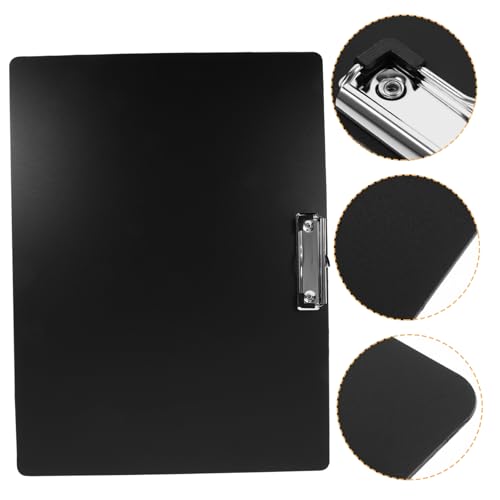 VILLFUL Horizontales Klemmbrett aus Robustem Kunststoff mit Metallclip Ergonomisch Geformt Leicht zu Handhaben für Büro Schule und Zuhause Schwarzes Schreibbrett für Din Querformat VILLFUL Horizontales Klemmbrett aus Robustem Kunststoff mit Metallclip Ergonomisch Geformt Leicht zu Handhaben für Büro Schule und Zuhause Schwarzes Schreibbrett für Din Querformat von VILLFUL