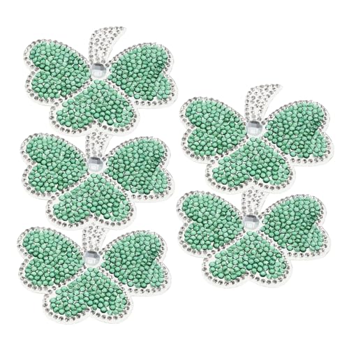 VILLFUL Kleeblatt-aufnäher Zum Aufbügeln Glitzernde Kleeblatt-patches Grüner Kleeblatt-aufnäher Bestickte Applikationen Haarstyling-zubehör VILLFUL Kleeblatt-aufnäher Zum Aufbügeln Glitzernde Kleeblatt-patches Grüner Kleeblatt-aufnäher Bestickte Applikationen Haarstyling-zubehör von VILLFUL