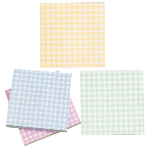 VILLFUL Kleine Memo Pads mit Farbigem Karomuster Haftende Notizblöcke für Nachrichtenerfassung Tragbares Schreibpapier für Schüler Büro und Schule Je pro Block VILLFUL Kleine Memo Pads mit Farbigem Karomuster Haftende Notizblöcke für Nachrichtenerfassung Tragbares Schreibpapier für Schüler Büro und Schule Je pro Block von VILLFUL