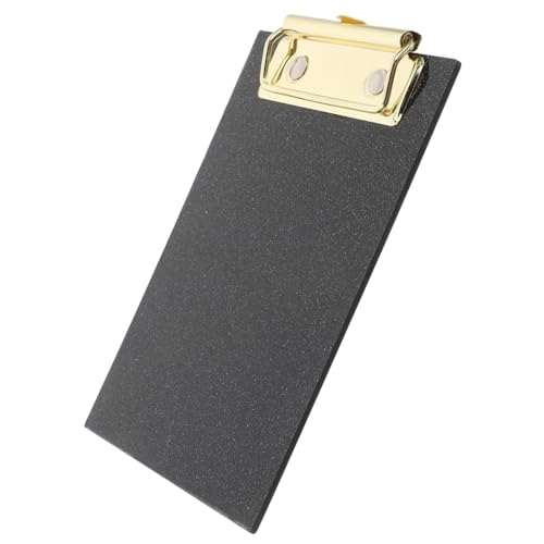 VILLFUL Kleiner Glitzer Clipboard aus Acryl Multifunktionales Schreibbrett mit Clip für Büro Restaurant und Schule für Dokumente Menüs und Notizen von VILLFUL