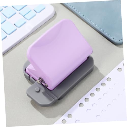 VILLFUL Kleiner Handstanzer für Spiralnotizbücher Tragbarer Papierlocher mit Abnehmbarem Behälter Stabiler Lochstanzer für Organizer Journale und Dokumente von VILLFUL