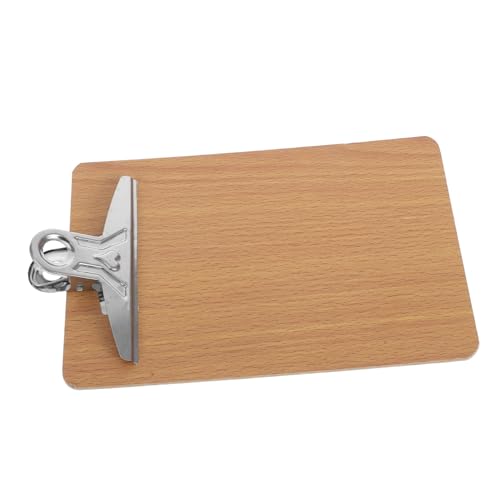 VILLFUL Klemmbrett aus Dickem Holz mit Robustes Schreibbrett mit Starkem Klemmbrettverschluss Rundem Kantendesign für Büro und Schule Geeignet VILLFUL Klemmbrett aus Dickem Holz mit Robustes Schreibbrett mit Starkem Klemmbrettverschluss Rundem Kantendesign für Büro und Schule Geeignet von VILLFUL