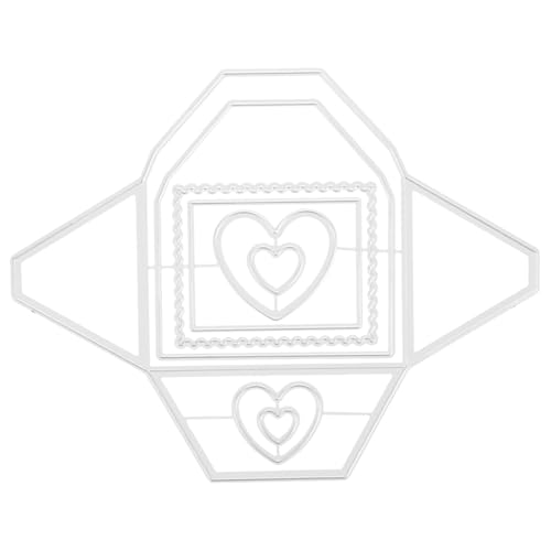 VILLFUL Kohlenstoffstahl Stanzform für DIY Papierhandwerk Herzumschlag Design Wiederverwendbar für Scrapbooking Grußkarten und Geldgeschenke Einfach zu Bedienen VILLFUL Kohlenstoffstahl Stanzform für DIY Papierhandwerk Herzumschlag Design Wiederverwendbar für Scrapbooking Grußkarten und Geldgeschenke Einfach zu Bedienen von VILLFUL