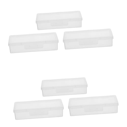 VILLFUL Kompakte Transparente Aufbewahrungsbox Tragbarer Organizer für Wattestäbchen und Schmuck Platzsparend Staubdicht für Reisen Einfachen Identifizierung von Accessoires Teiliges von VILLFUL