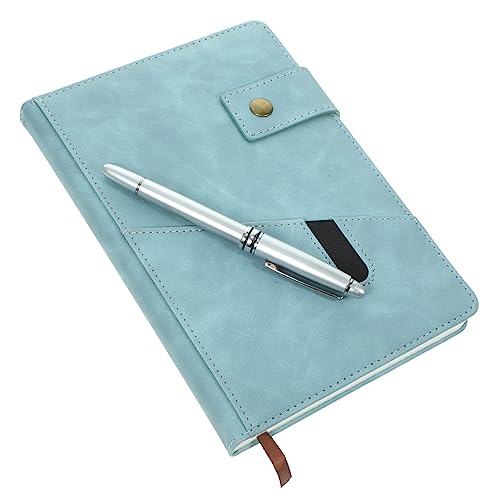 VILLFUL Kompaktes Notizbuch mit Dickem Hellblauem Einband und Metallverschluss Schreibjournal für Studium Büro und Alltag für Notizen und Terminplanung VILLFUL Kompaktes Notizbuch mit Dickem Hellblauem Einband und Metallverschluss Schreibjournal für Studium Büro und Alltag für Notizen und Terminplanung von VILLFUL