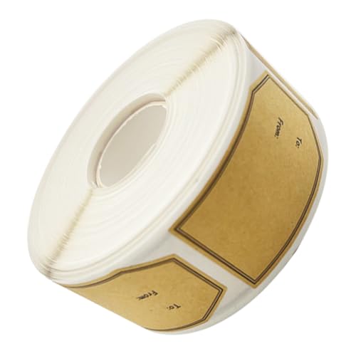 VILLFUL Kraftpapier Selbstklebende Etiketten Geschenkaufkleber für Marmeladengläser Geschenktüten Umschläge Blanko Aufkleber zum Beschriften DIY Bastelsticker für Verpackungen und VILLFUL Kraftpapier Selbstklebende Etiketten Geschenkaufkleber für Marmeladengläser Geschenktüten Umschläge Blanko Aufkleber zum Beschriften DIY Bastelsticker für Verpackungen und von VILLFUL