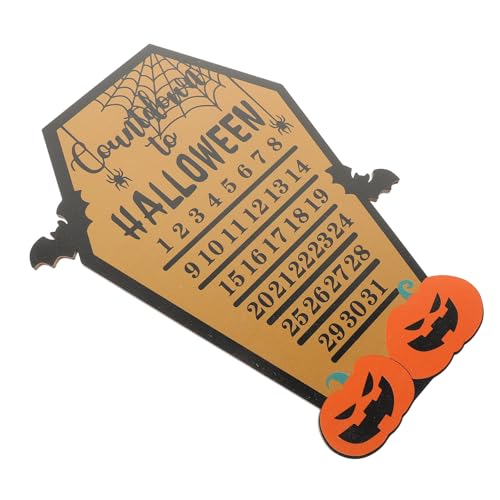 VILLFUL Kürbisgeist-dekoration Halloween-countdown-kalender Basteln Holz Wandkalender Adventskalender Halloween-dekorationen Countdown-kalender-ornament VILLFUL Kürbisgeist-dekoration Halloween-countdown-kalender Basteln Holz Wandkalender Adventskalender Halloween-dekorationen Countdown-kalender-ornament von VILLFUL