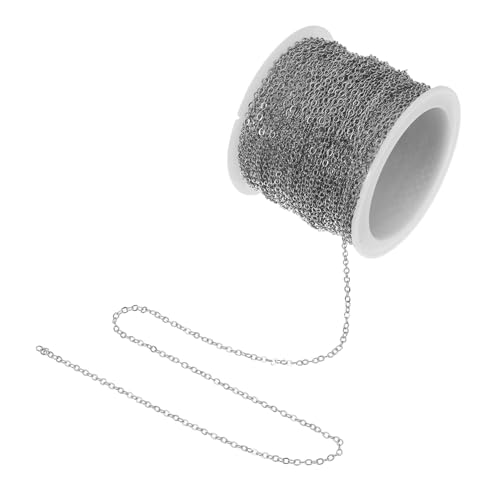 VILLFUL Kupfer Kreuzkette Rolle Flachkette für Schmuckherstellung DIY Halskettenverlängerung Vielseitig Einstellbar Modernes Design Robust und Langlebig von VILLFUL