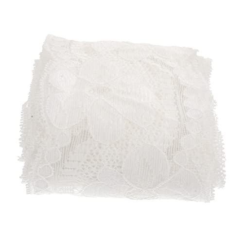 VILLFUL Lace Trim für Kleidung Elastisches Spitzenband Breit für Diy Hochzeitskleider und Dekorationen Weiß für Stoffe Kragen und Verzierungen von VILLFUL