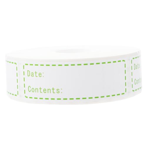 VILLFUL Lebensmittelechte Aufkleber für Gefrierschrank und Kühlschrank Ablösbar Lebensmittelbehälter Etiketten Inhalt und Zeitangabe Markieren Praktische Aufbewahrungshilfe VILLFUL Lebensmittelechte Aufkleber für Gefrierschrank und Kühlschrank Ablösbar Lebensmittelbehälter Etiketten Inhalt und Zeitangabe Markieren Praktische Aufbewahrungshilfe von VILLFUL