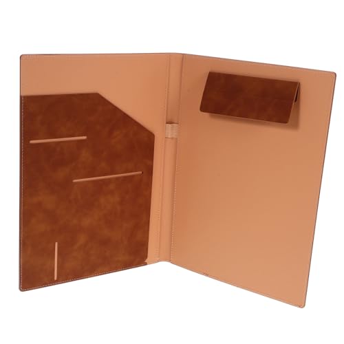 VILLFUL Leder Business Portfolio Mappe mit Metallklammern Multifunktionaler Dokumenten Organizer für Büro und Besprechungen Brauner Verschließbarer Aktenordner für Unterlagen und Verträge VILLFUL Leder Business Portfolio Mappe mit Metallklammern Multifunktionaler Dokumenten Organizer für Büro und Besprechungen Brauner Verschließbarer Aktenordner für Unterlagen und Verträge von VILLFUL