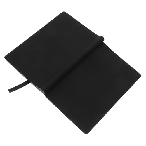 VILLFUL Leeres Notizbuch mit PU Hülle Schwarzes Papier Notizblock für Kreatives Schreiben Zeichnen und Journaling für Büro Schule und Unterwegs von VILLFUL