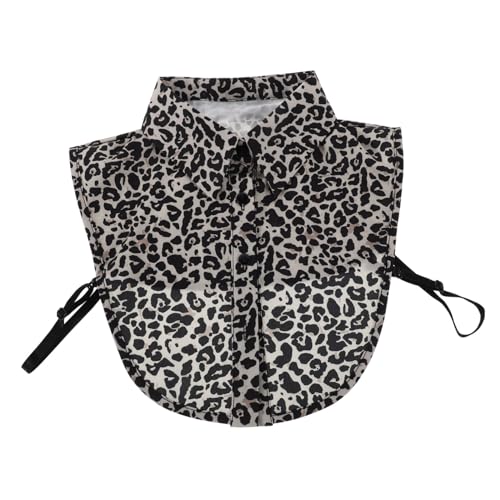VILLFUL Leopard Print Fake Chiffon Abnehmbarer Blusenkragen Dekorativer Einsteckkragen für Freizeit und Büro Leicht und Atmungsaktiv Stilvoller Leopardenlook VILLFUL Leopard Print Fake Chiffon Abnehmbarer Blusenkragen Dekorativer Einsteckkragen für Freizeit und Büro Leicht und Atmungsaktiv Stilvoller Leopardenlook von VILLFUL
