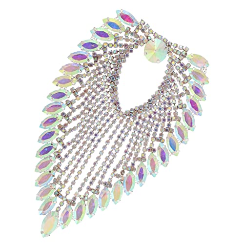 VILLFUL Liebe Herzförmige Diamantschnalle Schmuck Kleidung Patch Dekorativer Kleidungsstück Patch Quaste Patches Strass Stich Nähapplikationen Nähen Kristall Fransen Patches Dekorative von VILLFUL