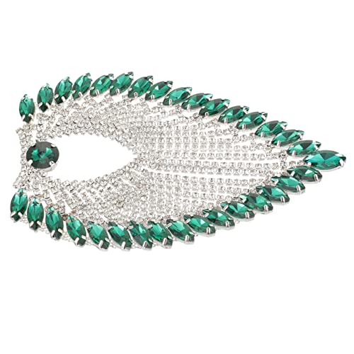 VILLFUL Liebe Herzförmige Quaste Diamantschnalle Kleidungszubehör Applikationen Für Schuhe Strass Patches Für Kleidung Schuhe Charms Handgefertigte Strass Applikationen Bestickte Patches von VILLFUL