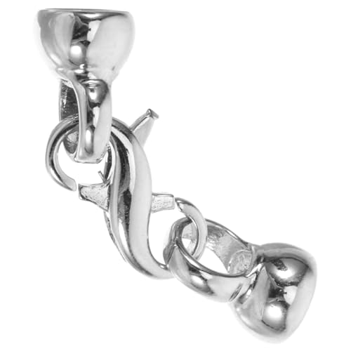 VILLFUL Lobster Claw Clasps S Förmige Silberne Kupferbeschichtete Verschlüsse für Diy Schmuckherstellung für Armbänder und Perlenaccessoires von VILLFUL