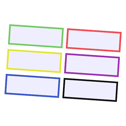 VILLFUL Magnetetiketten Wiederverwendbare Beschreibbare Magnetaufkleber in Bunten für Kühlschrank Whiteboards und Einfache Handhabung von VILLFUL