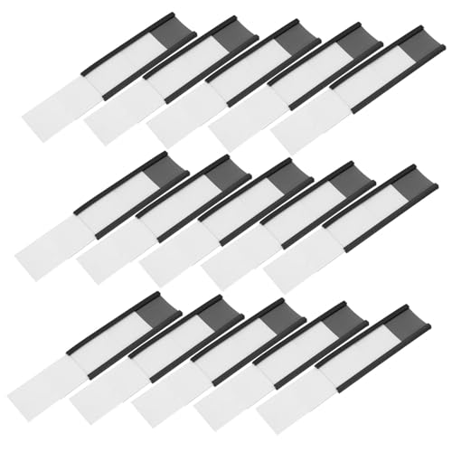 VILLFUL 30stücke Teiliges Magnetischer Etikettenhalter Robuster Förmiger Datenhalter Für Regale Maschinen Schränke Einfach Zu Installieren Entfernen Für Lagerverwaltung Und Produktorganisation von VILLFUL