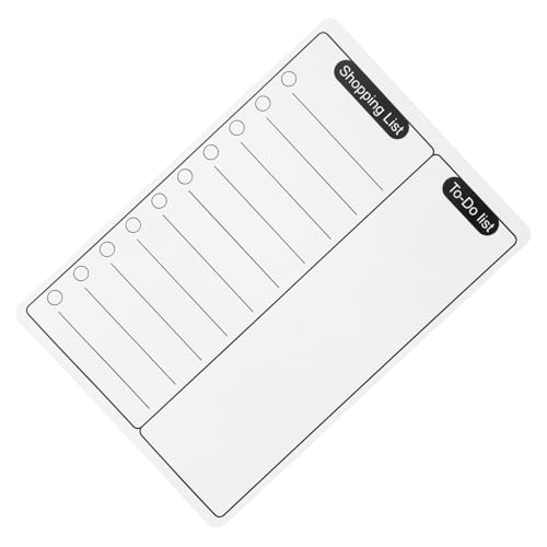 VILLFUL Magnetisches Whiteboard Einkaufslisten-notizblock Abwischbar Kühlschrank Magnettafel für Wochenplaner und To-do-listen Einfache Organisation mit Starkem Halt VILLFUL Magnetisches Whiteboard Einkaufslisten-notizblock Abwischbar Kühlschrank Magnettafel für Wochenplaner und To-do-listen Einfache Organisation mit Starkem Halt von VILLFUL