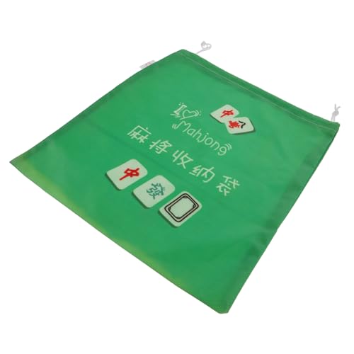 VILLFUL Mahjong Aufbewahrungstasche mit Kordelzug und Wiederverwendbare für Mahjong Spielsteine für Spieleabende und Unterwegs Schützt vor Beschädigungen von VILLFUL