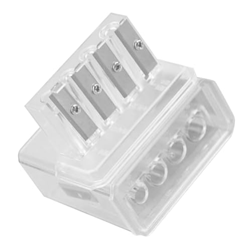VILLFUL Manueller Bleistiftspitzer Transparent Leicht Tragbar für Schüler Künstler Vielseitig Einsetzbar Präzise Anspitzen für Verschiedene Stifteformen VILLFUL Manueller Bleistiftspitzer Transparent Leicht Tragbar für Schüler Künstler Vielseitig Einsetzbar Präzise Anspitzen für Verschiedene Stifteformen von VILLFUL