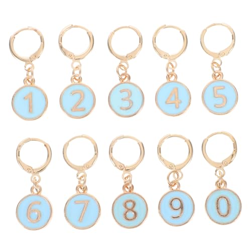 VILLFUL Metall Maschenmarkierer Mini Runde Häkel Marker Zähler Anhänger Für Häkeln Garn Kreis Marker Nummeriert Häkel Ring VILLFUL Metall Maschenmarkierer Mini Runde Häkel Marker Zähler Anhänger Für Häkeln Garn Kreis Marker Nummeriert Häkel Ring von VILLFUL