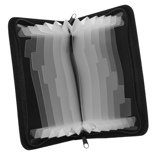 VILLFUL Mini Accordion Dokumentenmappe mit Reißverschluss Praktischer Organizer für Reiseunterlagen Visitenkarten und Dokumente Multifunktionale Tragbare Aufbewahrungslösung mit von VILLFUL
