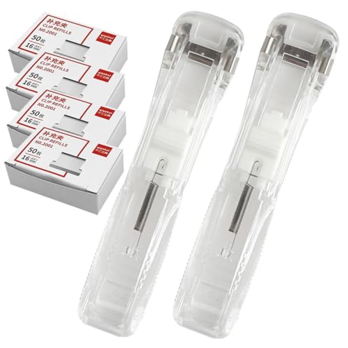 VILLFUL Multifunktionaler Büro clipspender mit Papierklammern Transparenter Push klammer Hefter ohne Lochung für Dokumentenbindung und Schnelles Ordnen im Büro und Homeoffice VILLFUL Multifunktionaler Büro clipspender mit Papierklammern Transparenter Push klammer Hefter ohne Lochung für Dokumentenbindung und Schnelles Ordnen im Büro und Homeoffice von VILLFUL