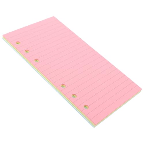 VILLFUL Nachfüllpapier Farben Farbiges Loseblattpapier für Notizbücher Reißfestes Nachfüllpapier für Tagebücher und Notizen Geeignet für Binder und Ringbücher von VILLFUL