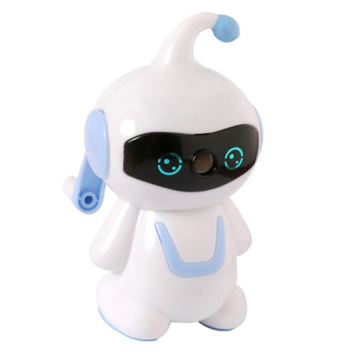 VILLFUL Niedlicher Hand-Bleistiftspitzer Roboter-Bleistiftspitzer verstellbare Spitze Schulbedarf für Kinder von VILLFUL