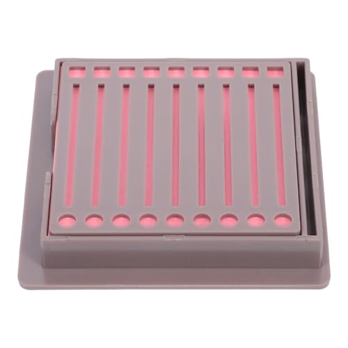 VILLFUL Notizenhalter mit Schablone Organizer für Haftnotizen und Notizblöcke Stabiler Spender für Schreibtisch für Büro und Home Office Farbigem Notizpapier von VILLFUL