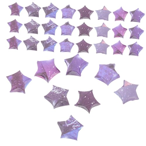 VILLFUL Origami Papier Sterne Pakete mit Papierstreifen für DIY Bastelprojekte für Dekoration Party und Kreative Bastelarbeiten Bunten Designs von VILLFUL