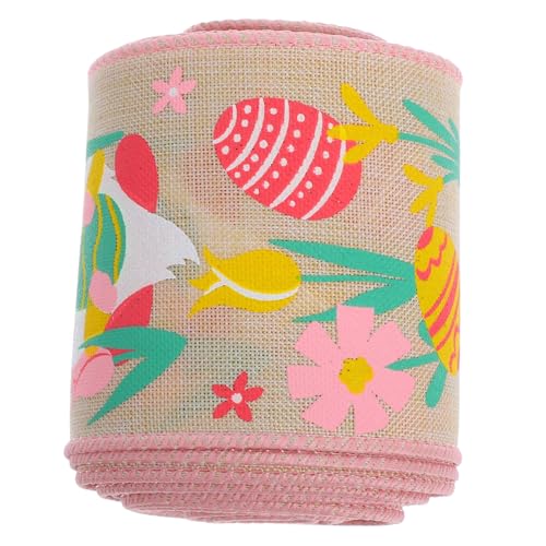 VILLFUL Osterband Mit Drahtkante Zum Verpacken Und Basteln Von Süßigkeiten Und Geschenken Weiches Polyesterband Für Osterdeko Und Diy-projekte von VILLFUL
