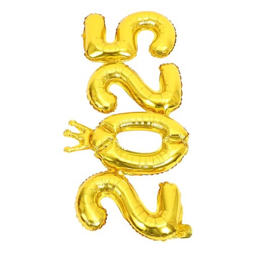 VILLFUL PVC Zahlenballon mit goldfarbenem Diadem-Design Langlebige Silvester Deko für Neujahrsparty Vielseitige Partydekoration für Zuhause Hotels und Einkaufszentren VILLFUL PVC Zahlenballon mit goldfarbenem Diadem-Design Langlebige Silvester Deko für Neujahrsparty Vielseitige Partydekoration für Zuhause Hotels und Einkaufszentren von VILLFUL