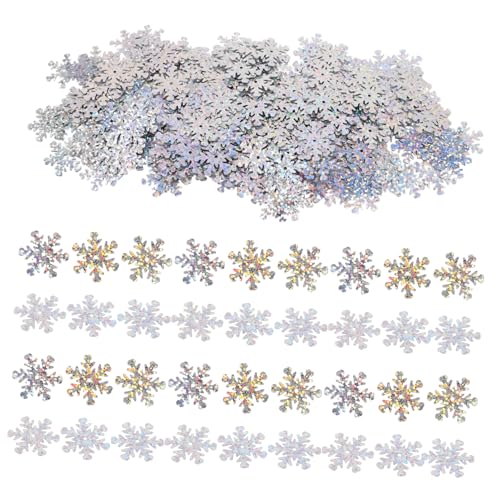 VILLFUL Schneeflocken-glitzer-pailletten Metallische Pailletten Lose Pailletten Zum Basteln Weihnachtsdekoration Tischdeko Winter Accessoires VILLFUL Schneeflocken-glitzer-pailletten Metallische Pailletten Lose Pailletten Zum Basteln Weihnachtsdekoration Tischdeko Winter Accessoires von VILLFUL