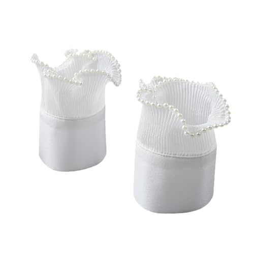 VILLFUL Perlen Handgelenkmanschetten Damen Fake Sleeve mit Plissee Design Abnehmbare Ärmel Manschetten für Hochzeit Kostüm Party Accessoires VILLFUL Perlen Handgelenkmanschetten Damen Fake Sleeve mit Plissee Design Abnehmbare Ärmel Manschetten für Hochzeit Kostüm Party Accessoires von VILLFUL