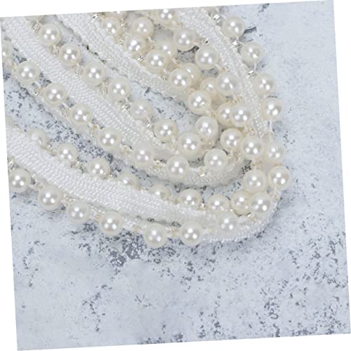 VILLFUL Perlenbesetztes Spitzenband Weiß Yards DIY Schmuckband für Bekleidung Accessoires Maternity Kleidung Hüte Verzierung Nähen Handarbeit VILLFUL Perlenbesetztes Spitzenband Weiß Yards DIY Schmuckband für Bekleidung Accessoires Maternity Kleidung Hüte Verzierung Nähen Handarbeit von VILLFUL