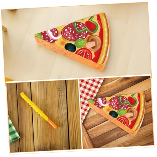 VILLFUL Pizza Party Piñata mit Schlagstab Augenbinde und Konfetti Farbenfrohes Pizzastück Geburtstagsdeko aus Stabilem Karton für Kindergeburtstag Cinco De Mayo Feier und Partyspaß VILLFUL Pizza Party Piñata mit Schlagstab Augenbinde und Konfetti Farbenfrohes Pizzastück Geburtstagsdeko aus Stabilem Karton für Kindergeburtstag Cinco De Mayo Feier und Partyspaß von VILLFUL