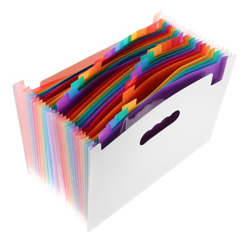 VILLFUL Portable Dokumentenordner mit Fächern Erweiterbarer Aktenhalter aus Strapazierfähigem Leichter Kompakter Büro organizer für Papier Belege und Verträge für Zuhause und Büro von VILLFUL