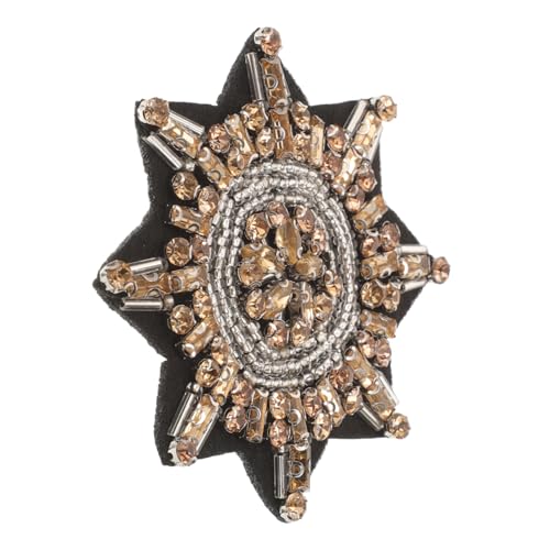 VILLFUL Rhinestone Aufnäher Patch Handgenähter Strass Applikation Schmuck für Kleidung Schuhe Hüte DIY Bastelbedarf Leicht Kompakt Vielseitig für Jacken Jeans Taschen von VILLFUL
