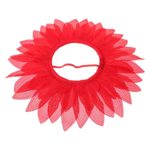 VILLFUL Rotes Blumenstirnband, Blumenkopfbedeckung, Lustiges Kostüm, Blumenhut, Blumenkostüm, Tanzkostüm, Party Requisite, Sonnenblumenkopfschmuck, Zubehör, Lustige VILLFUL Rotes Blumenstirnband, Blumenkopfbedeckung, Lustiges Kostüm, Blumenhut, Blumenkostüm, Tanzkostüm, Party Requisite, Sonnenblumenkopfschmuck, Zubehör, Lustige von VILLFUL