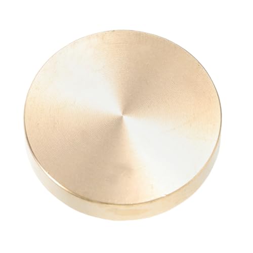 VILLFUL Runder Messing Wachssiegelstempelkopf Blanko für Einladungen und Umschläge Vielseitig Einsetzbar Robustes Material Elegantes Design für Dokumente und Dekoration von VILLFUL