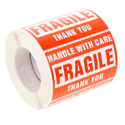 VILLFUL Selbstklebende Fragile Warning Sticker Stark Haftend Kartons Paletten Praktisch Einfach zu Verwenden für Sichere Versandverpackungen VILLFUL Selbstklebende Fragile Warning Sticker Stark Haftend Kartons Paletten Praktisch Einfach zu Verwenden für Sichere Versandverpackungen von VILLFUL