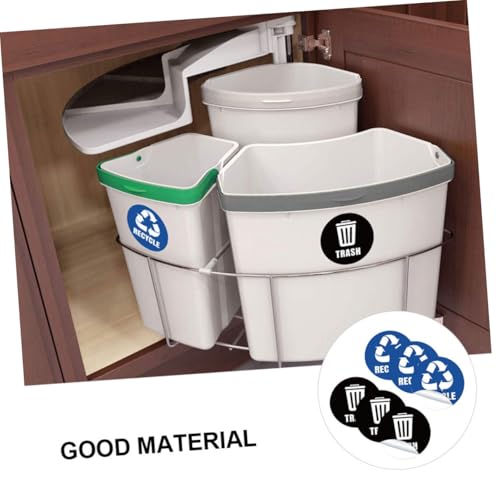 VILLFUL Selbstklebende Mülltrennung Aufkleber Langlebig Umweltfreundliche Abfallklassifizierungs etiketten für Mülltonnen Küche Bad Recycling VILLFUL Selbstklebende Mülltrennung Aufkleber Langlebig Umweltfreundliche Abfallklassifizierungs etiketten für Mülltonnen Küche Bad Recycling von VILLFUL