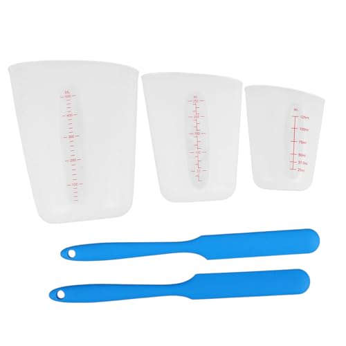 VILLFUL Silikon Messbecher Set Transparente Messbecher mit Doppelter für Flüssigkeiten für Diy Gießen Backen und Basteln VILLFUL Silikon Messbecher Set Transparente Messbecher mit Doppelter für Flüssigkeiten für Diy Gießen Backen und Basteln von VILLFUL