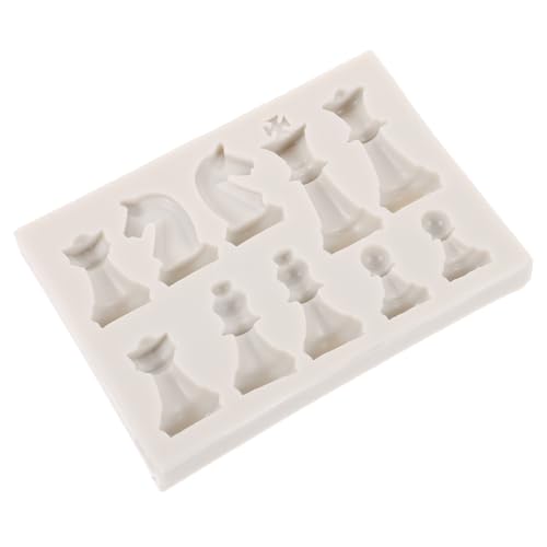 VILLFUL Silikon Schachfigurenform DIY Schach Epoxidharz Gussform Glatte Oberfläche Basteln für Familie und Freizeitgestaltung von VILLFUL